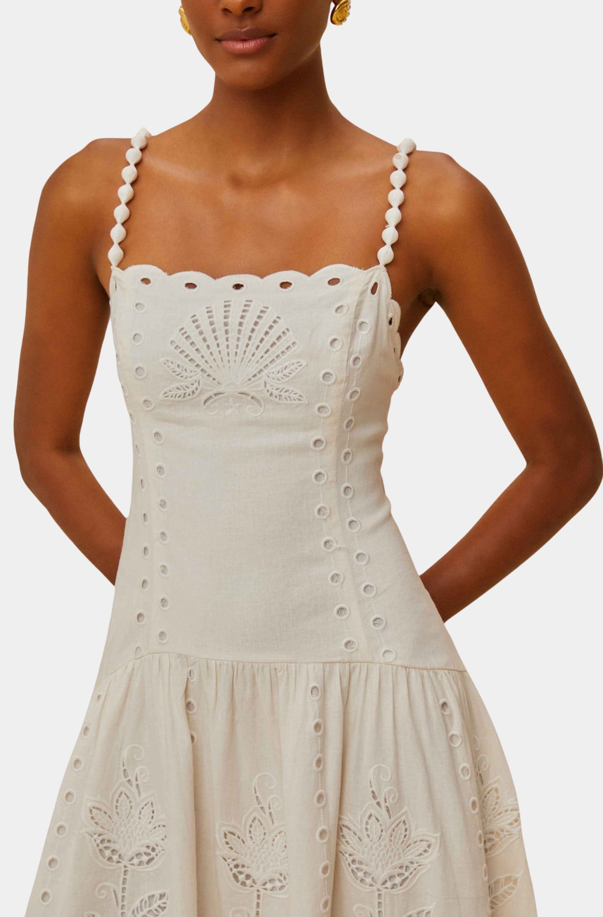 Off-White Richelieu Midi Dress