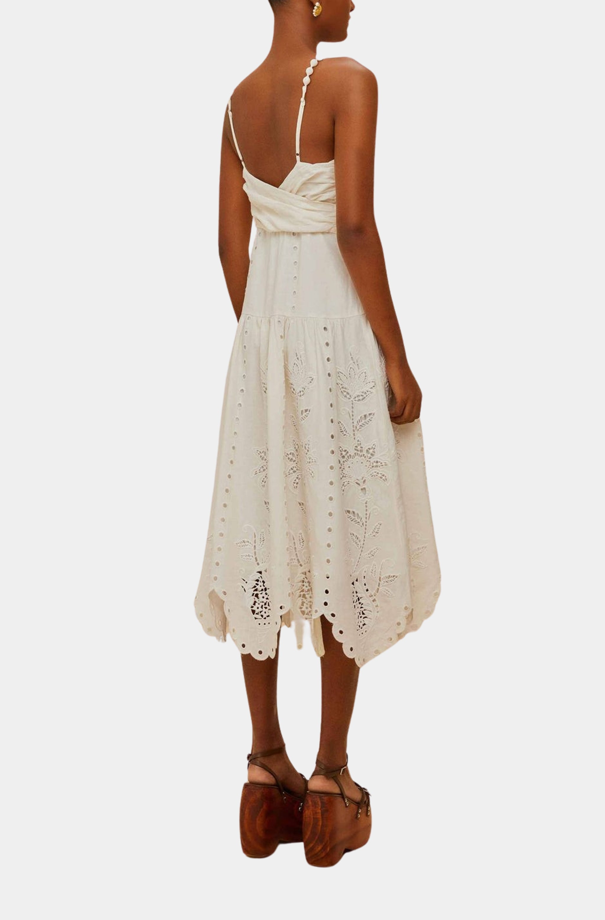 Off-White Richelieu Midi Dress
