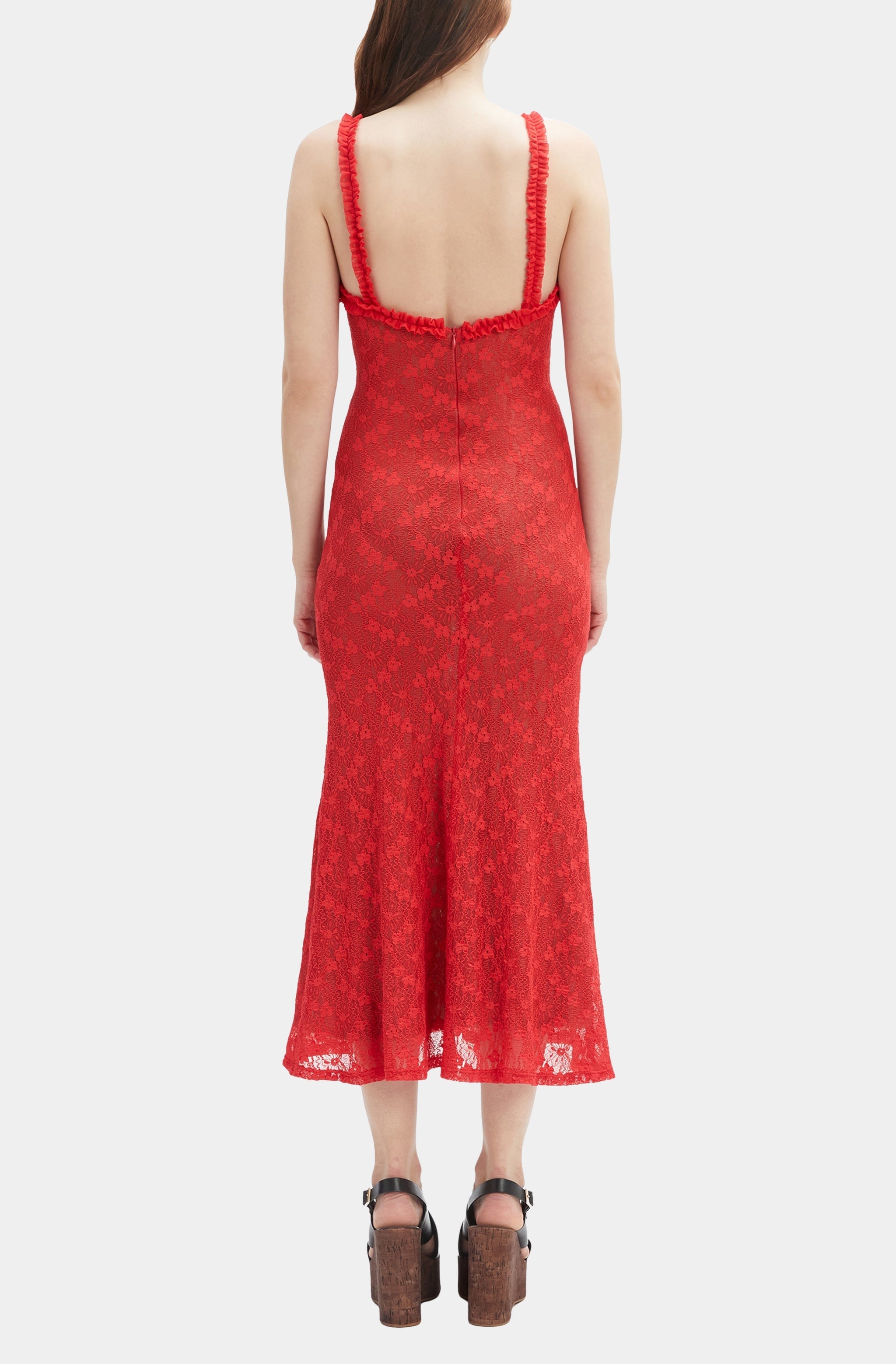 Alegra Stretch Lace Midi Dress