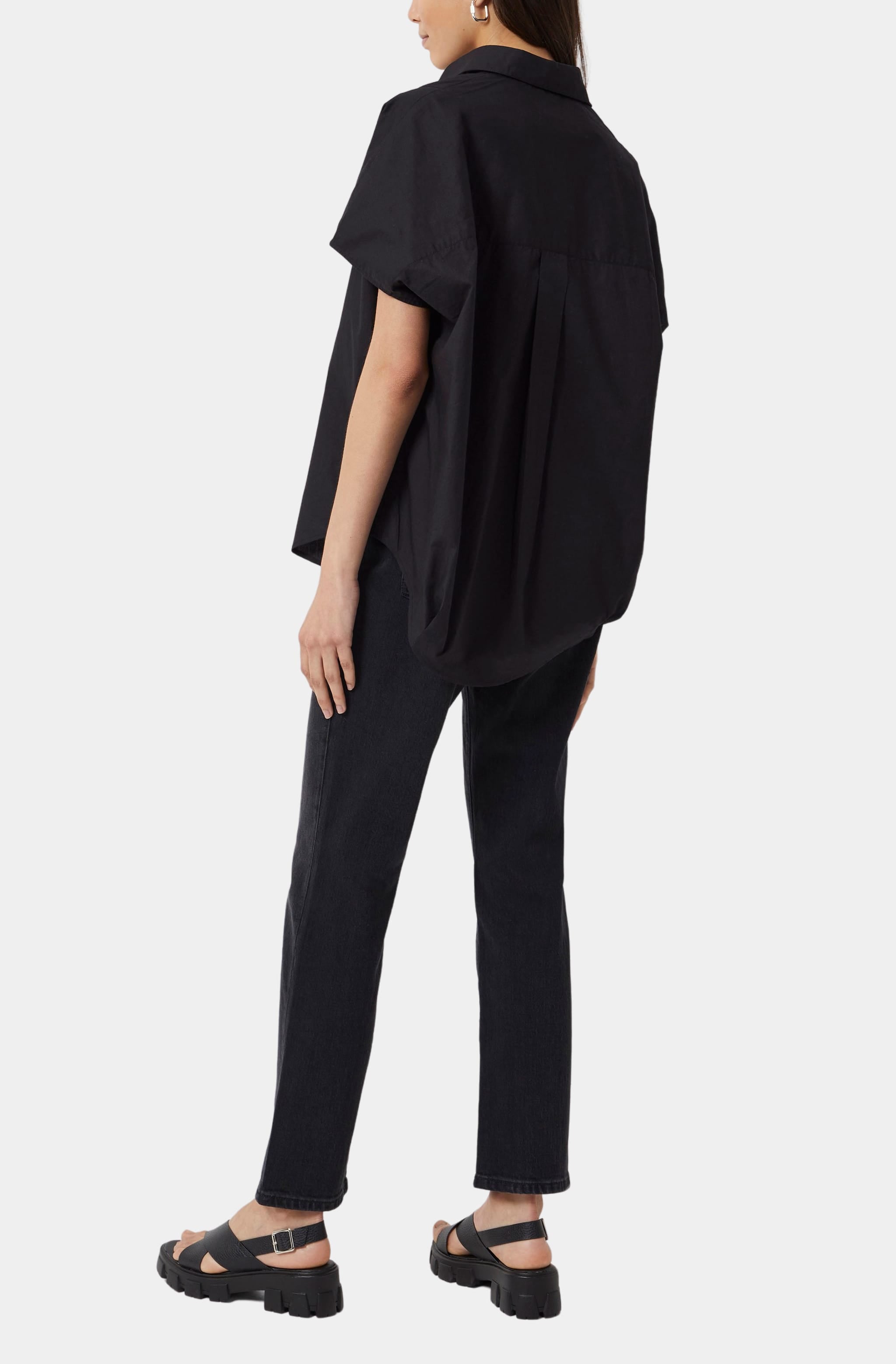 Poplin Shirting Popover Short Sleeve