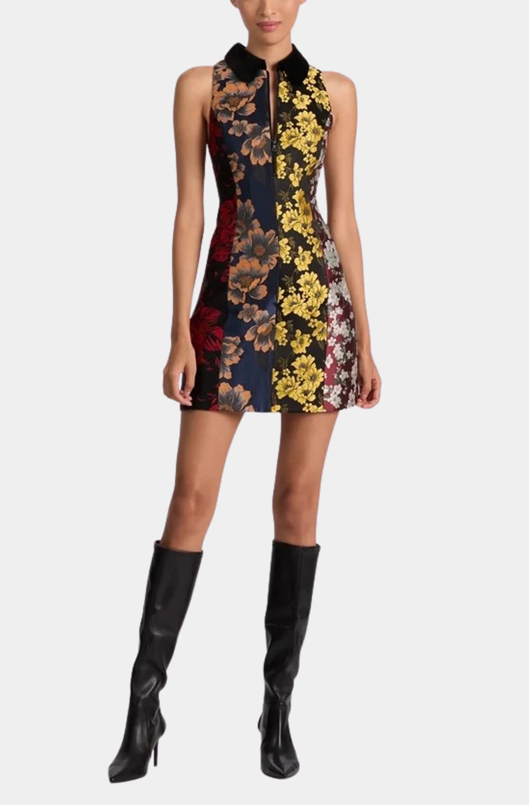 Velia Sleeveless Collared Mini Dress