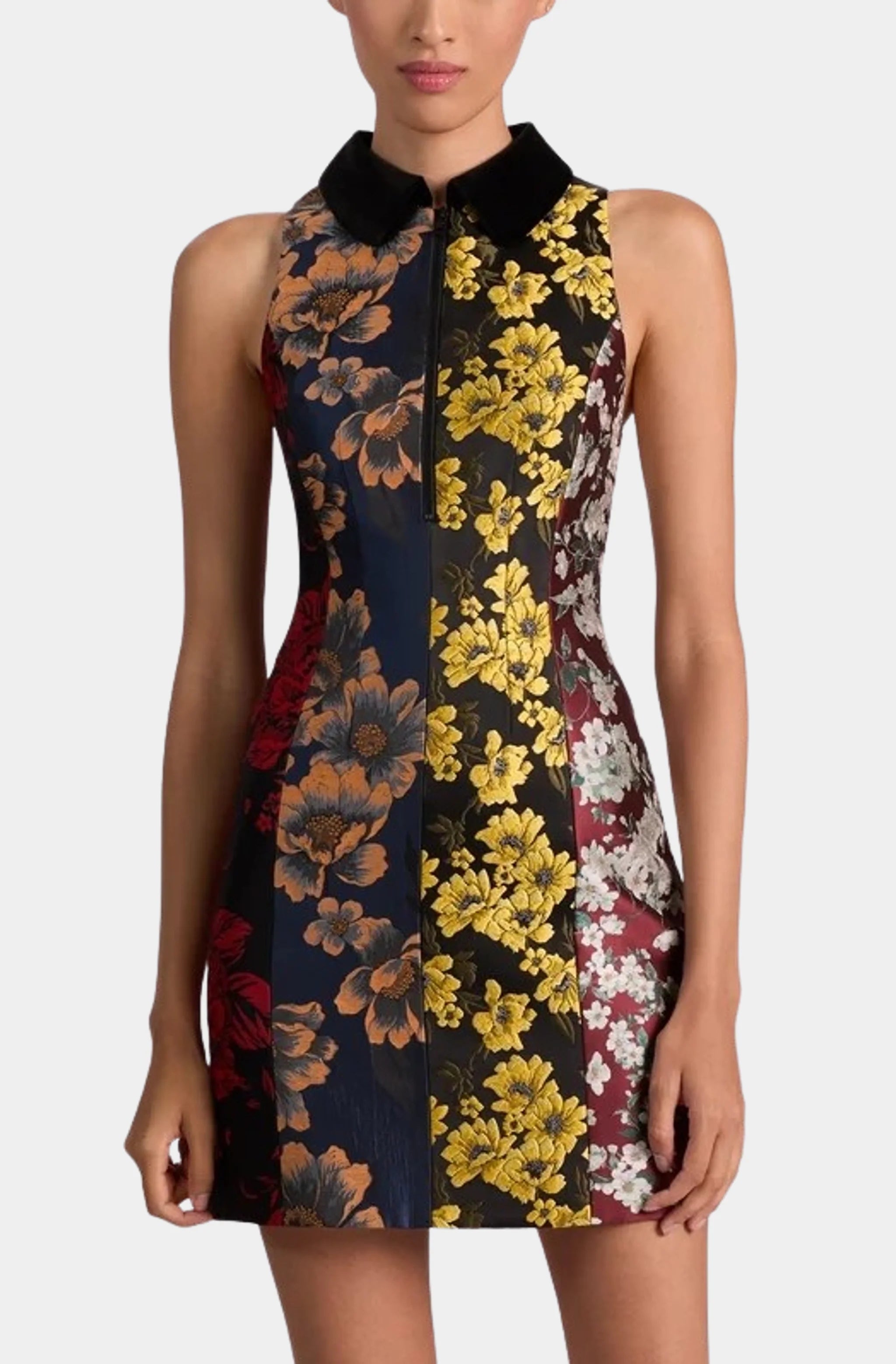 Velia Sleeveless Collared Mini Dress