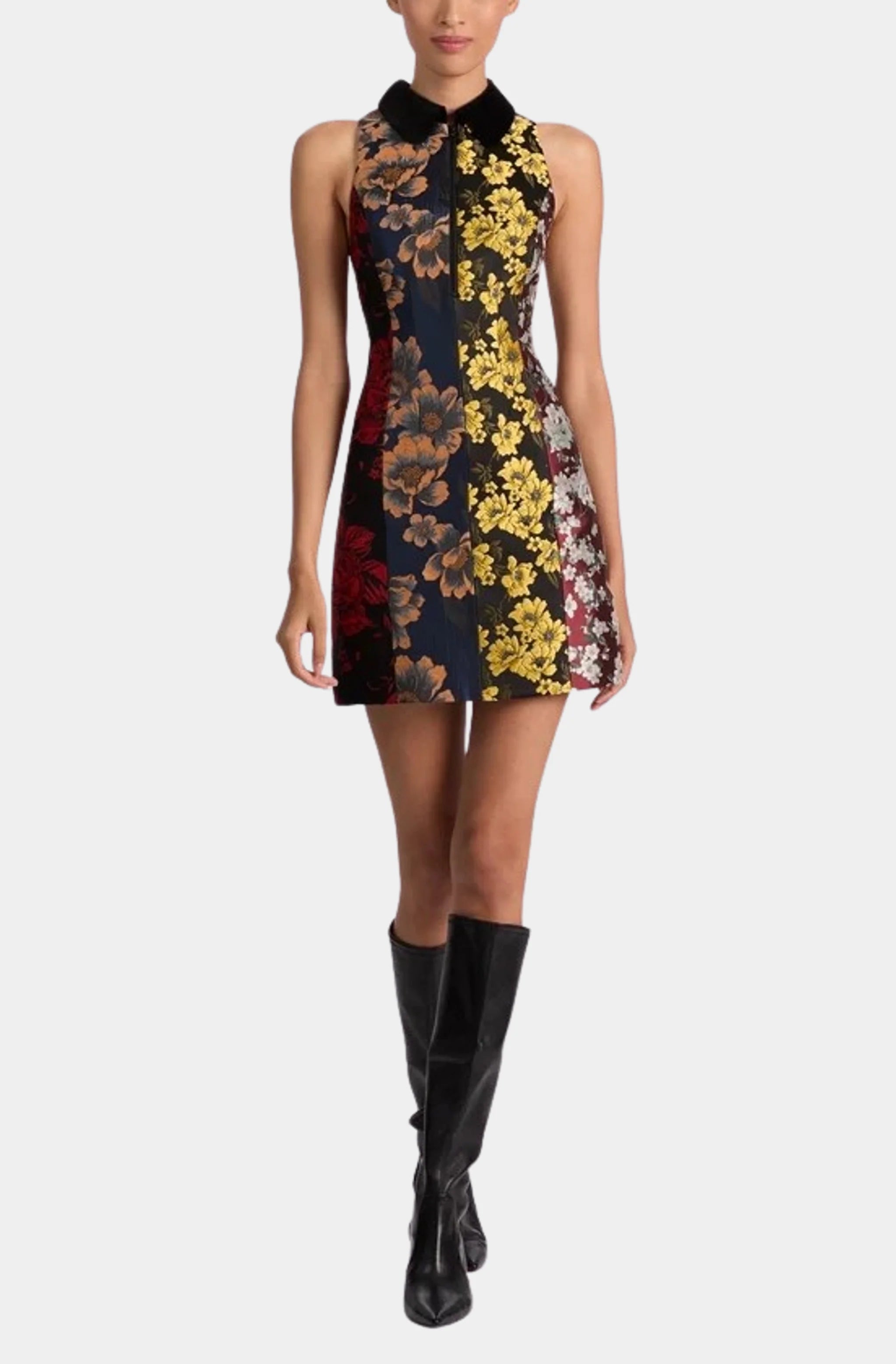 Velia Sleeveless Collared Mini Dress