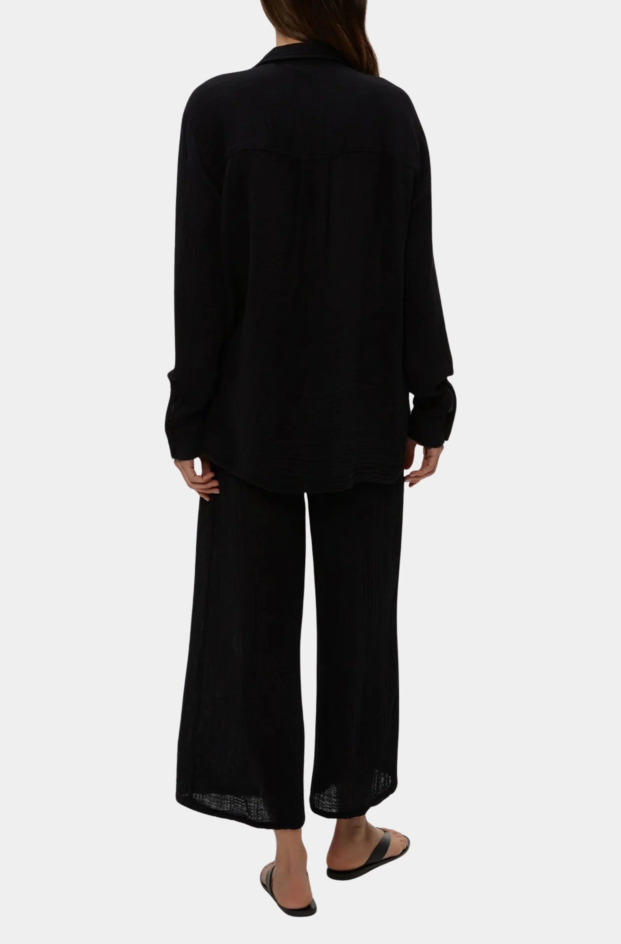 Medina Smocked Waist Cropped Pant