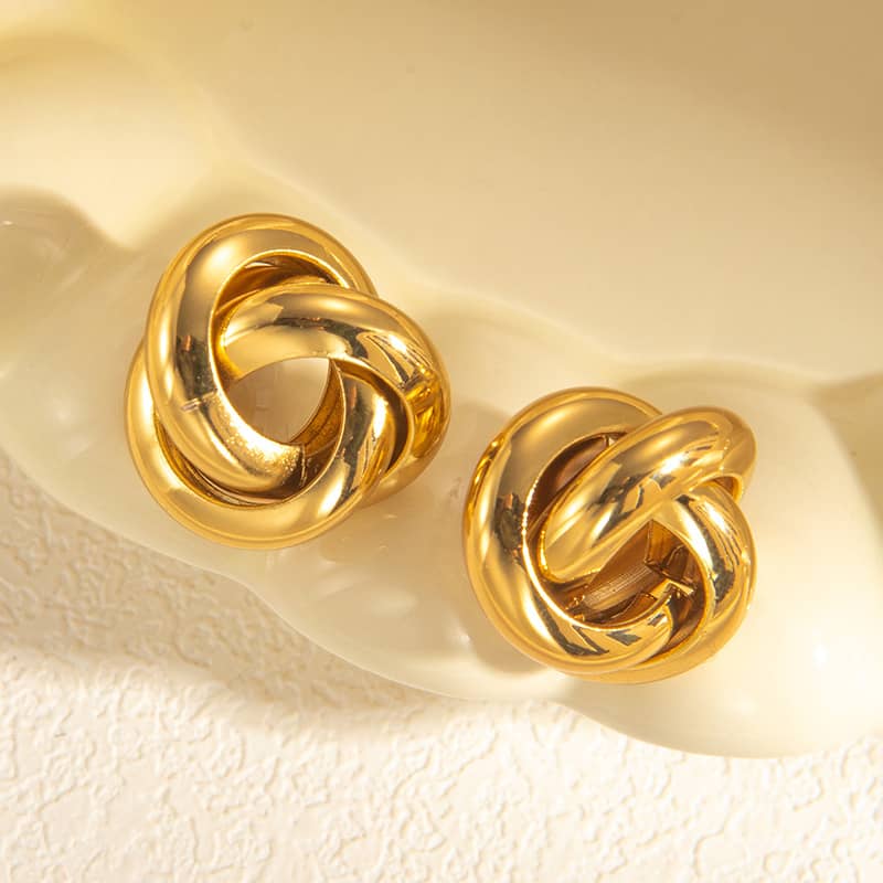 Arden Knotted Stud Earrings