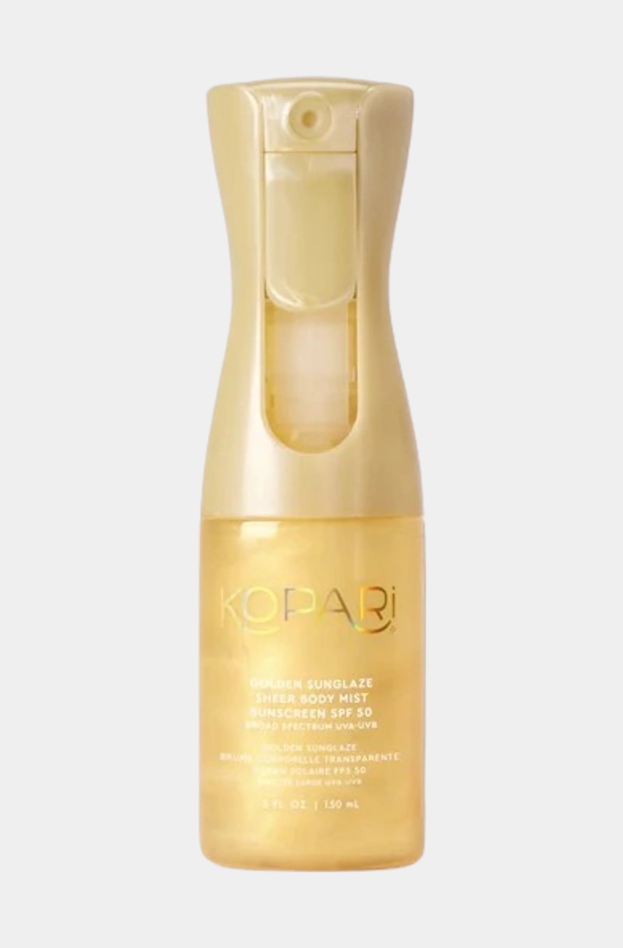 Golden Sunglaze Sheer Body Mist Sunscreen SPF 50, 5 fl. oz.