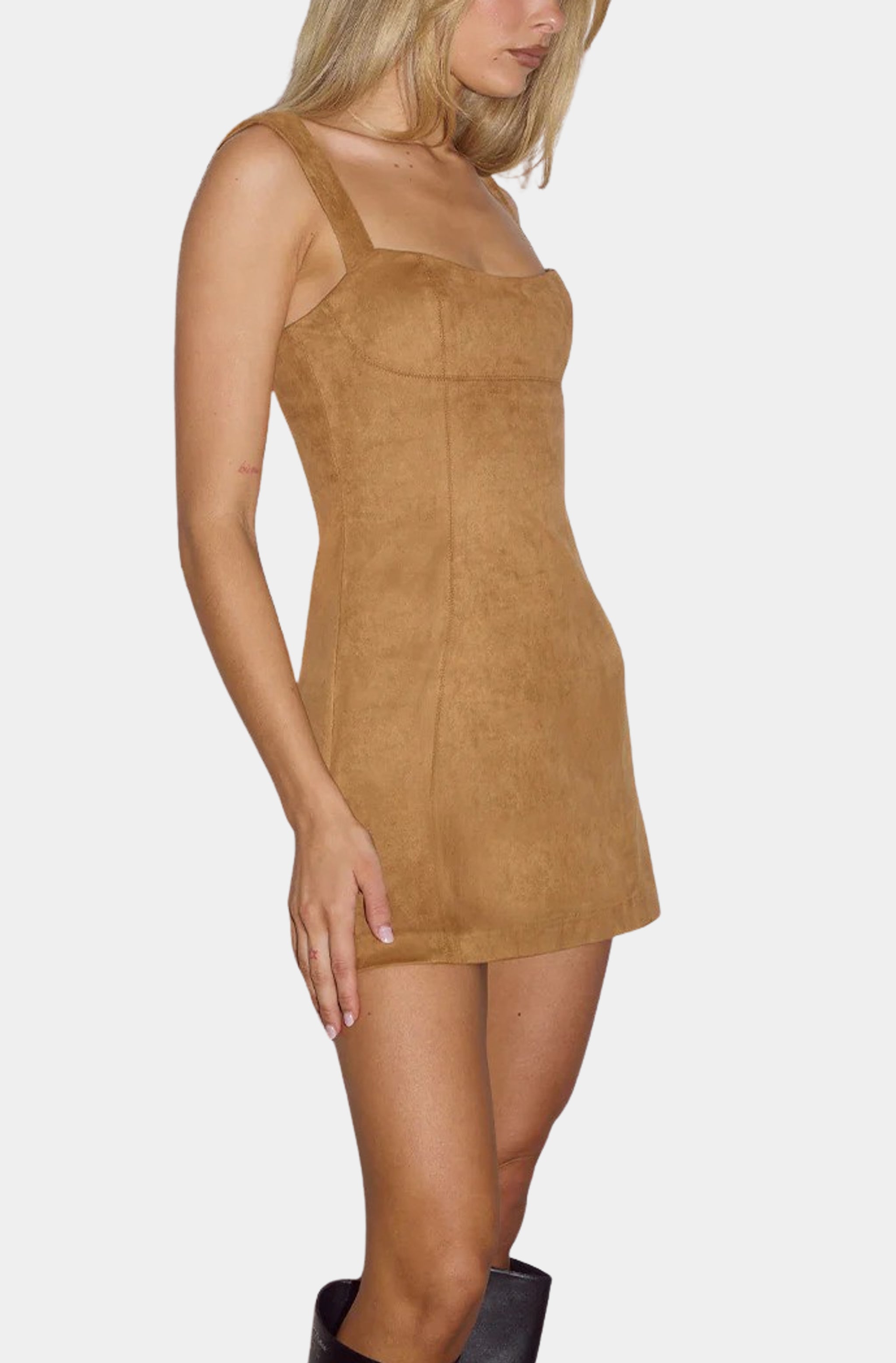 Zaela Square Neck Fitted Mini Dress Hemline Pensacola Zaela Square Neck Fitted Mini Dress Hemline Pensacola