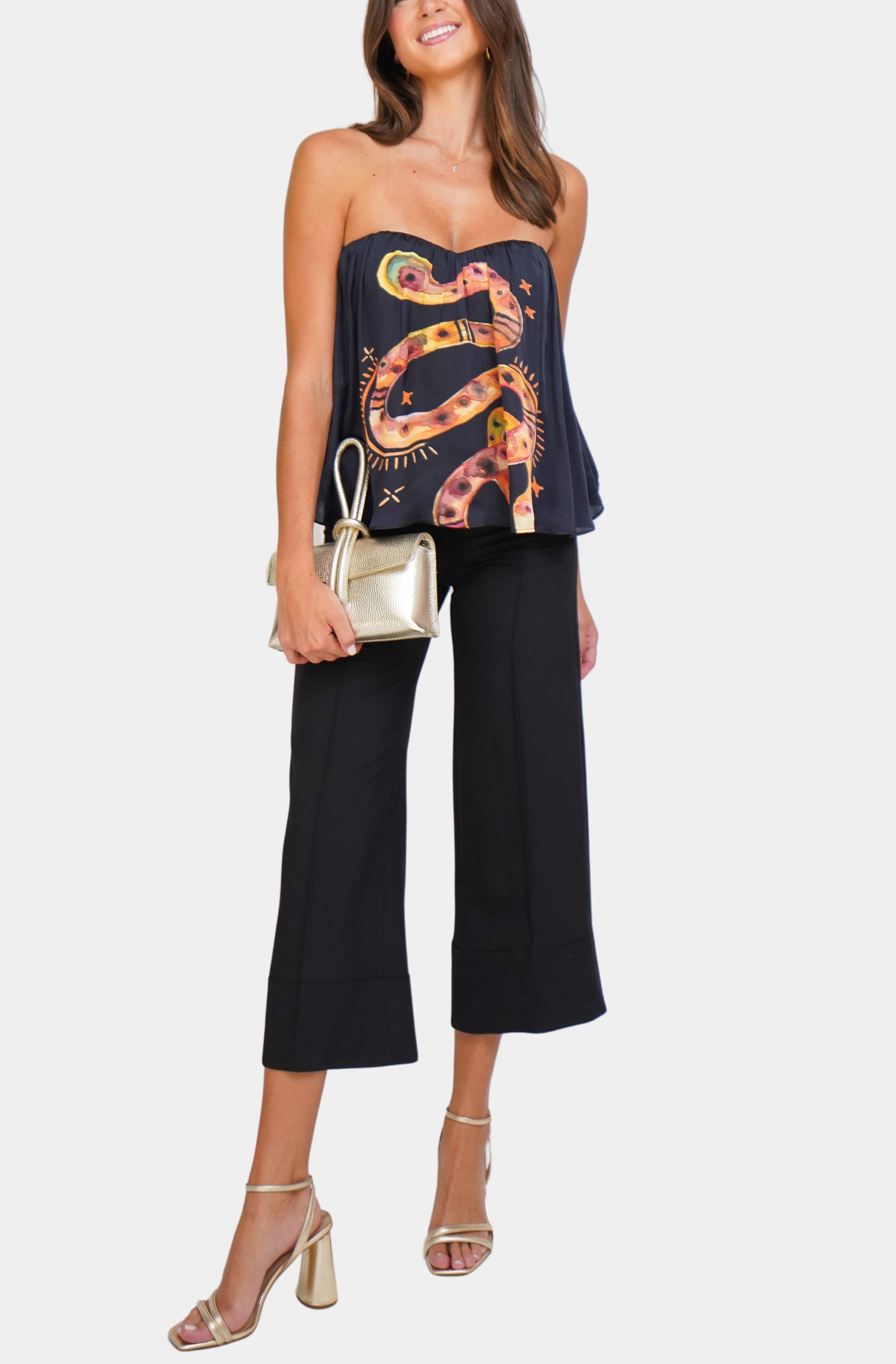 Hemline Exclusive Charmer Scarf Top