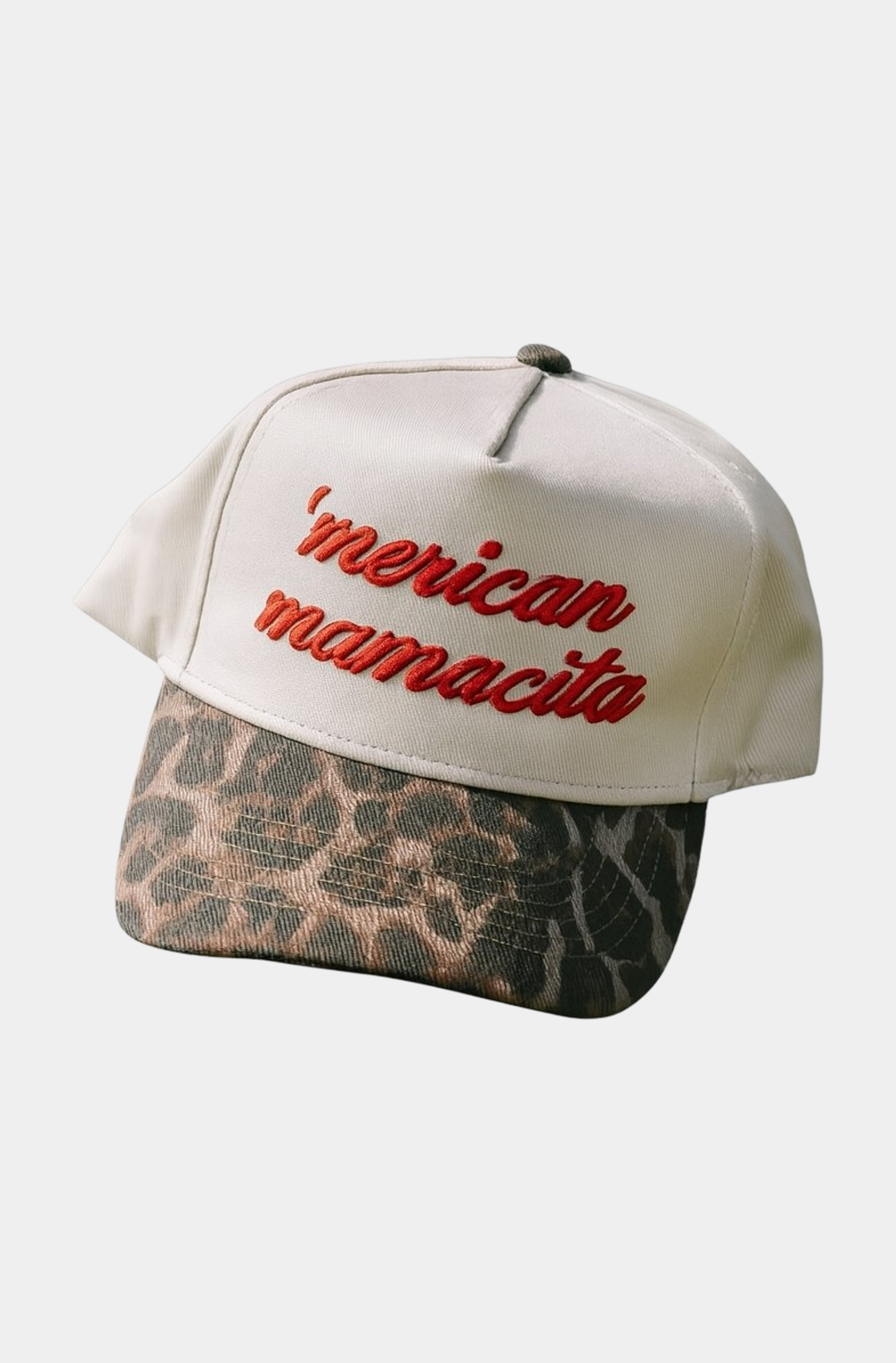 Merican Mamacita Leopard Vintage Trucker Hat