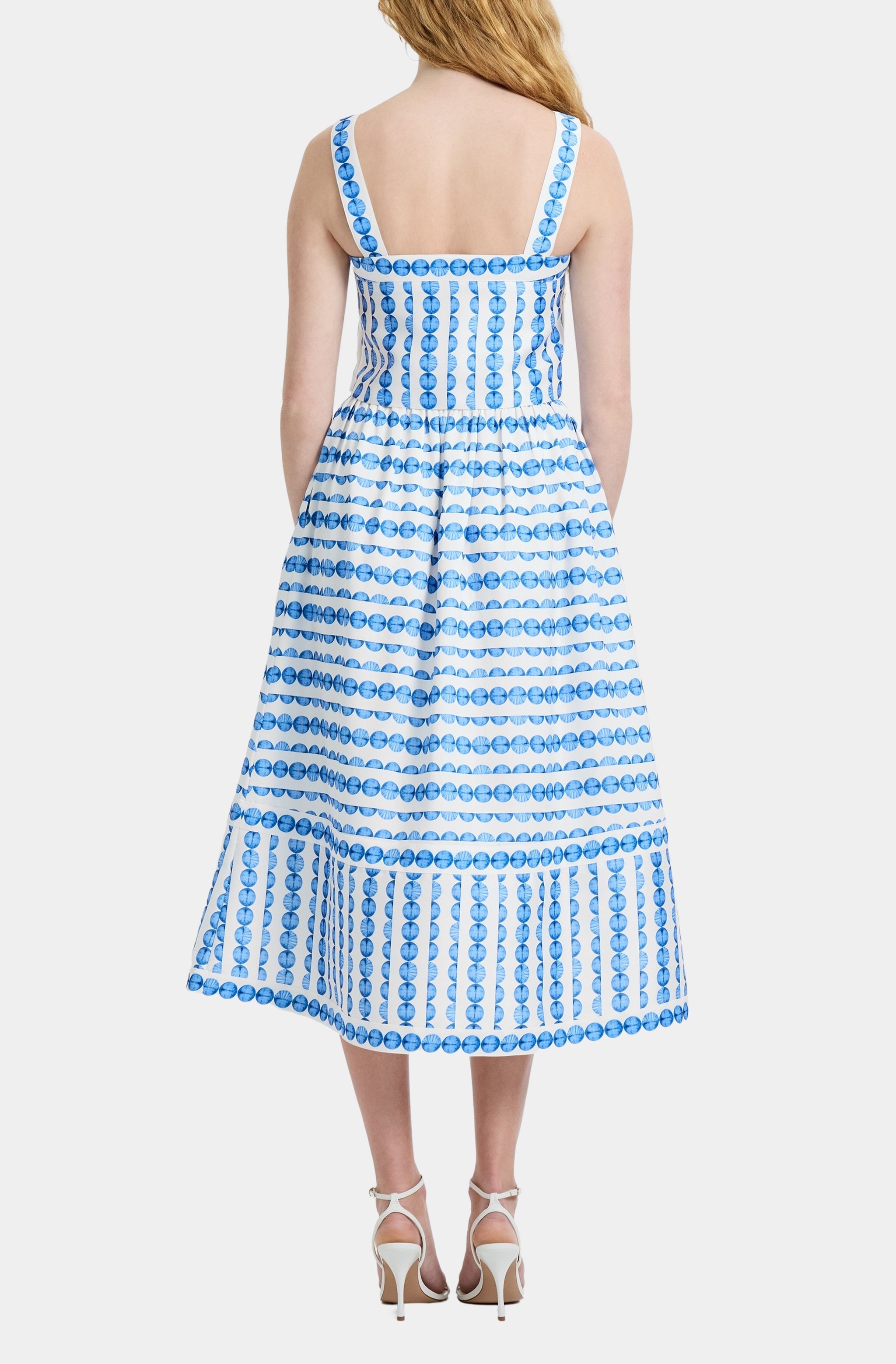 Structured Taffeta Midi Skirt