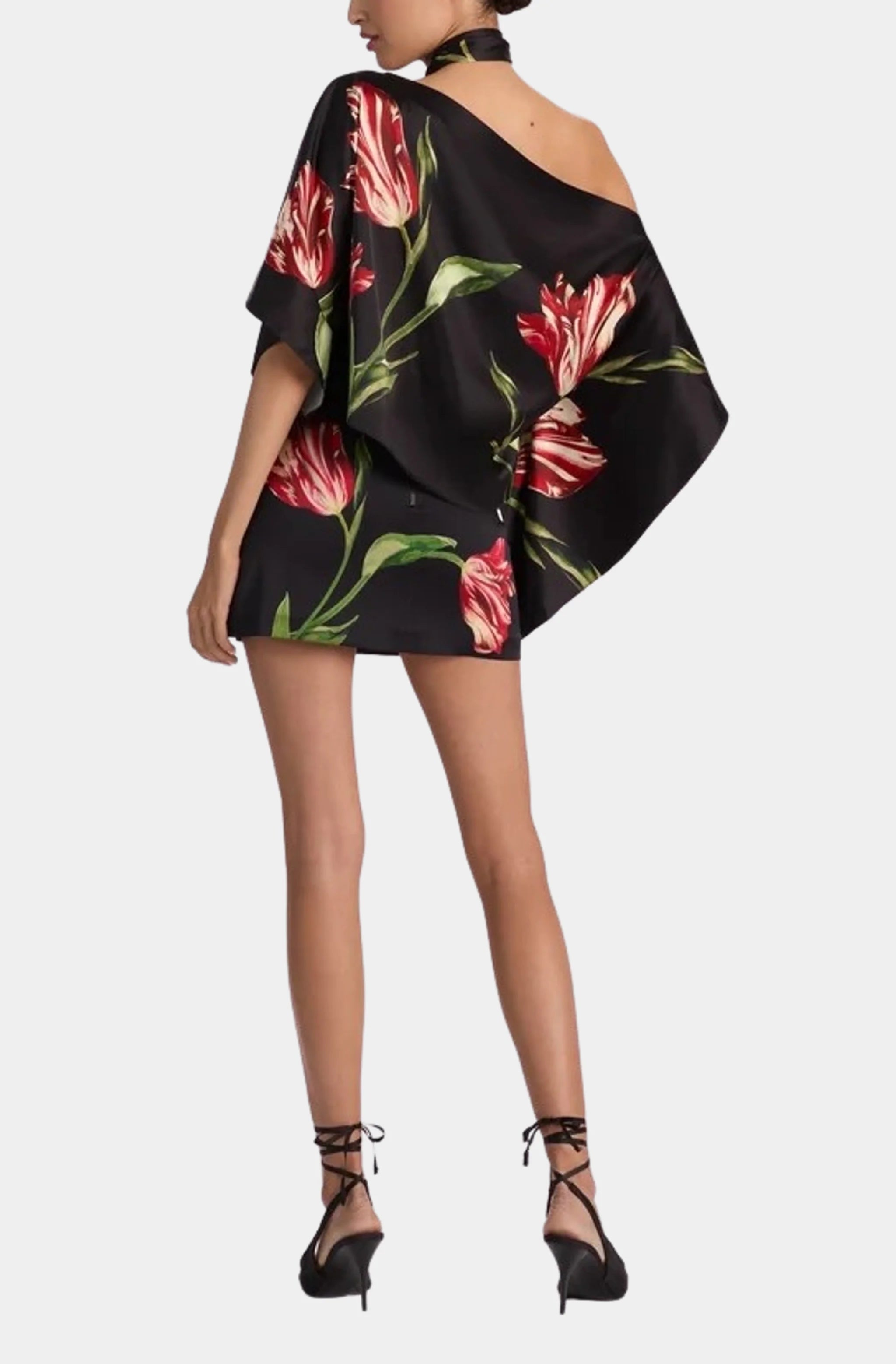 Rita Ots Draped Cropped Top with Scarf