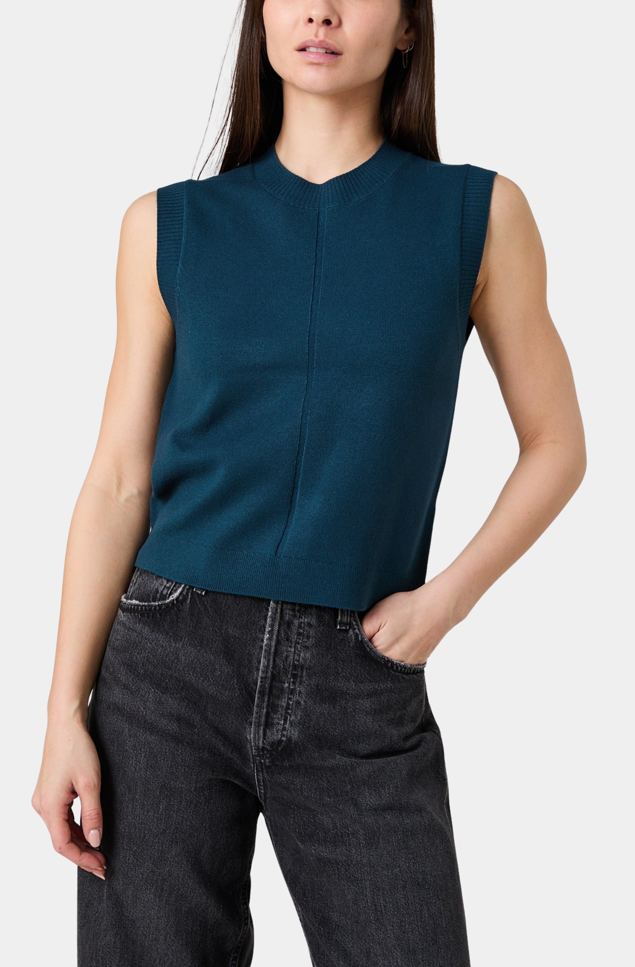 Babysoft Tick Crewneck Sleeveless Top – Hemline Pensacola