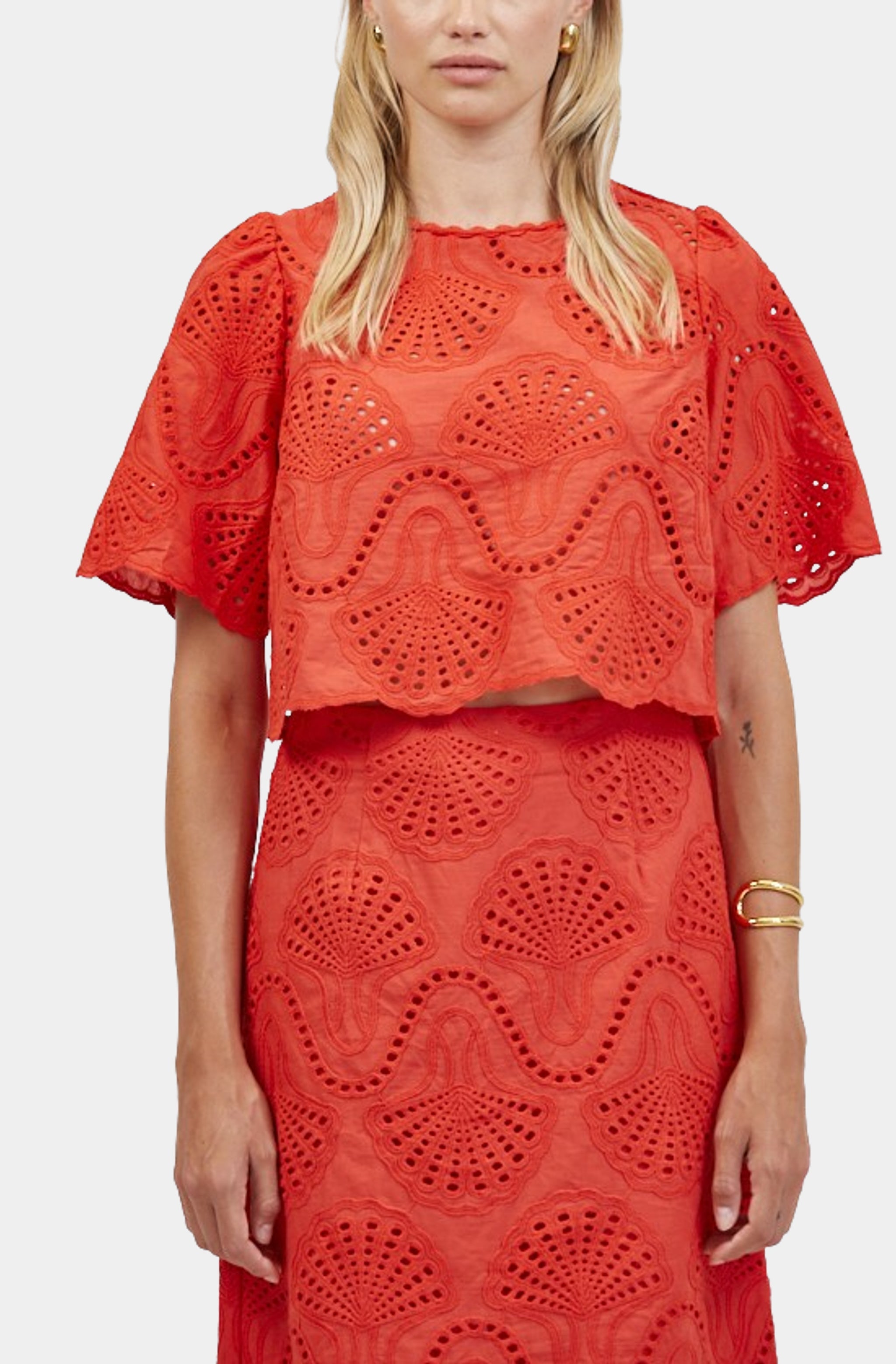 Cannes Eyelet Top