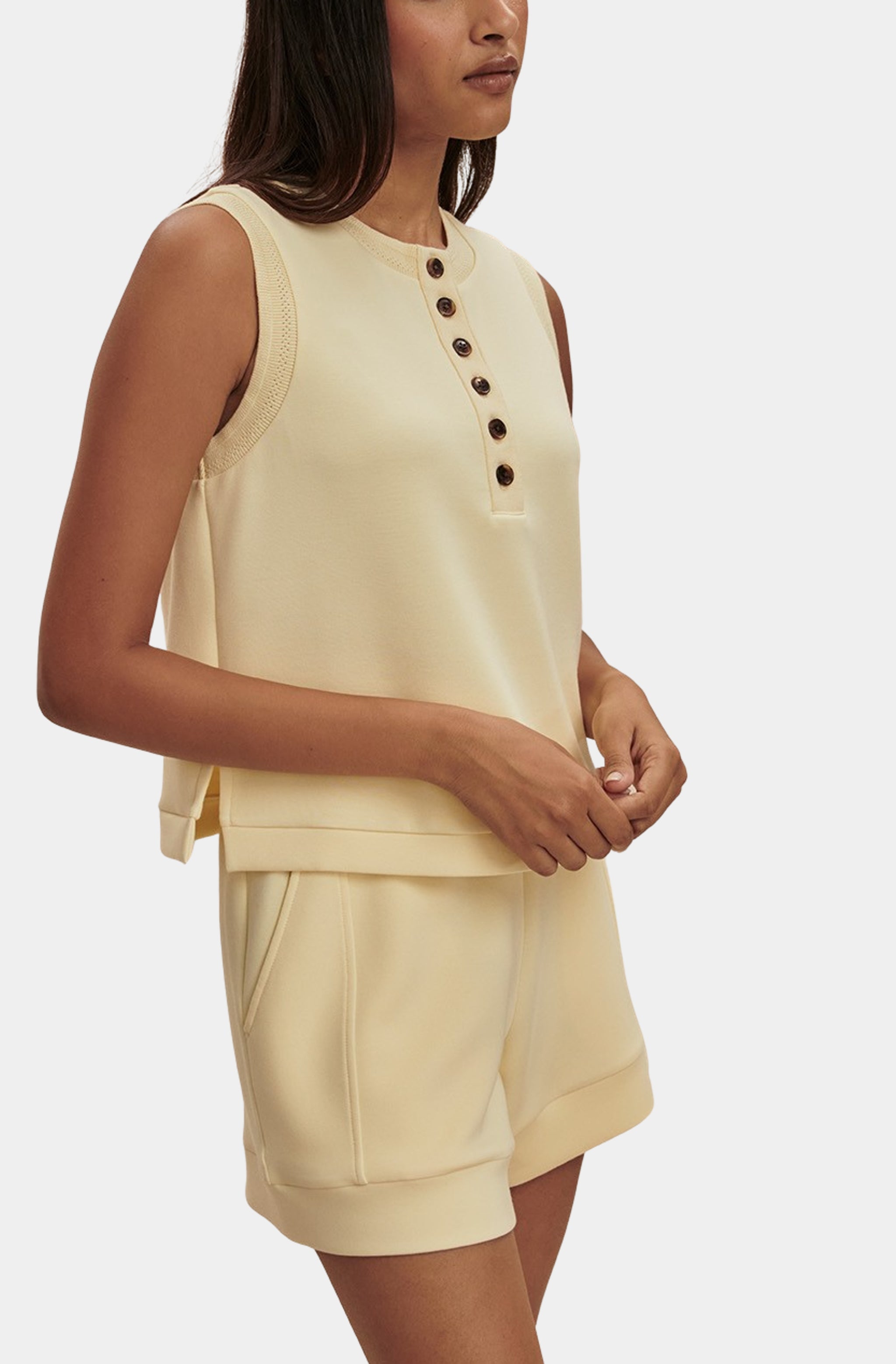 Marla Button Placket Tank