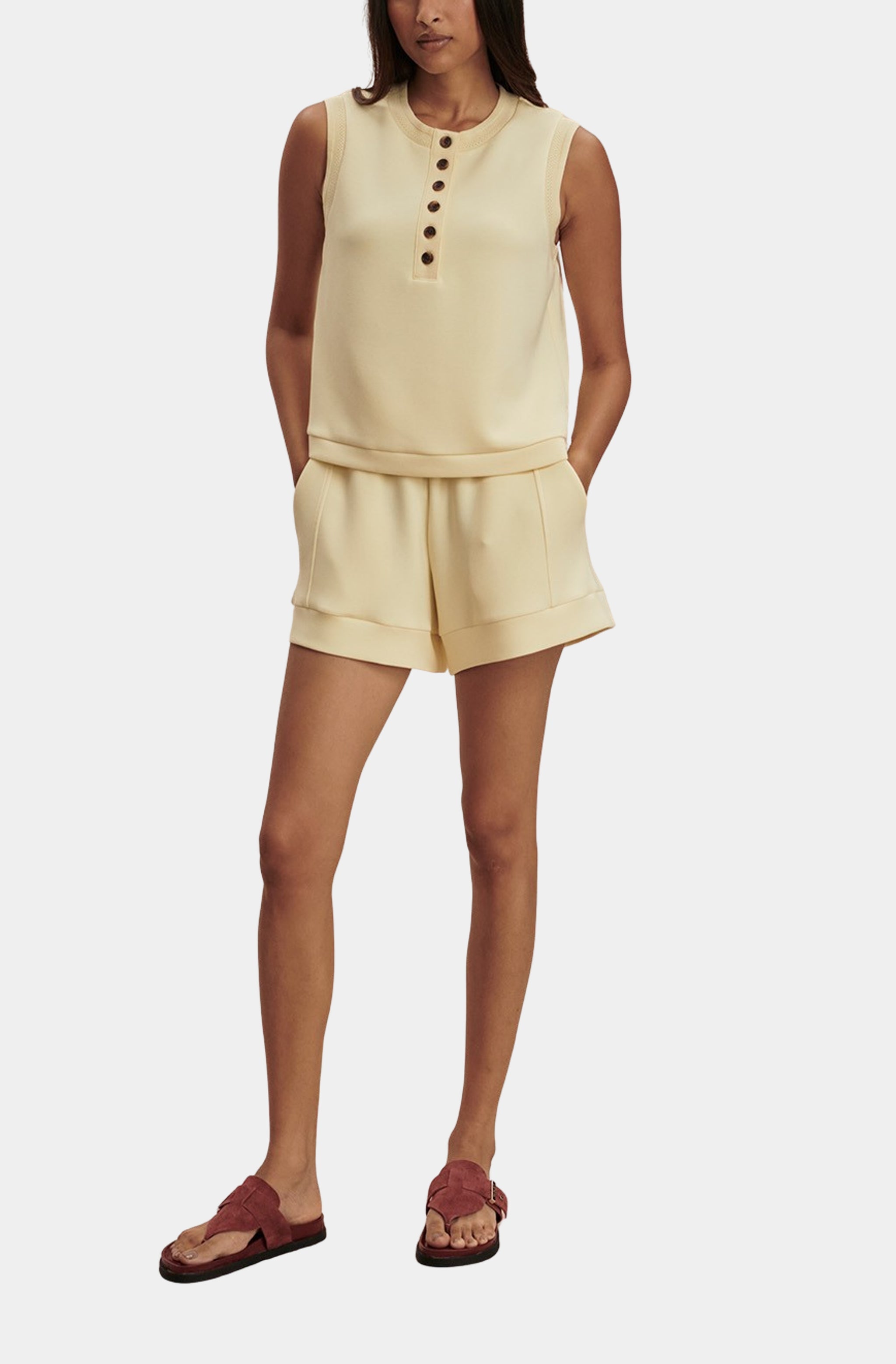 Marla Button Placket Tank